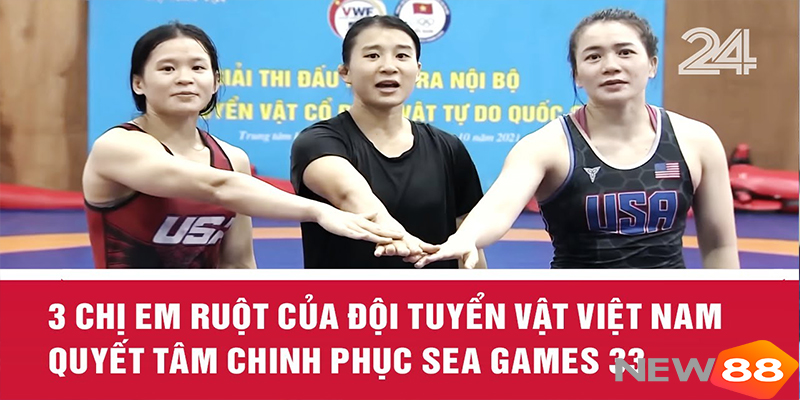 3 Chị Em Đô Vật Tự Do Lập Kỷ Tích Lịch Sử Tại SEA Games 33 - hình ảnh - new88-app.vip